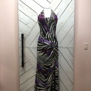 Mari Lee  by Madeline Gardner Animal Print Dress